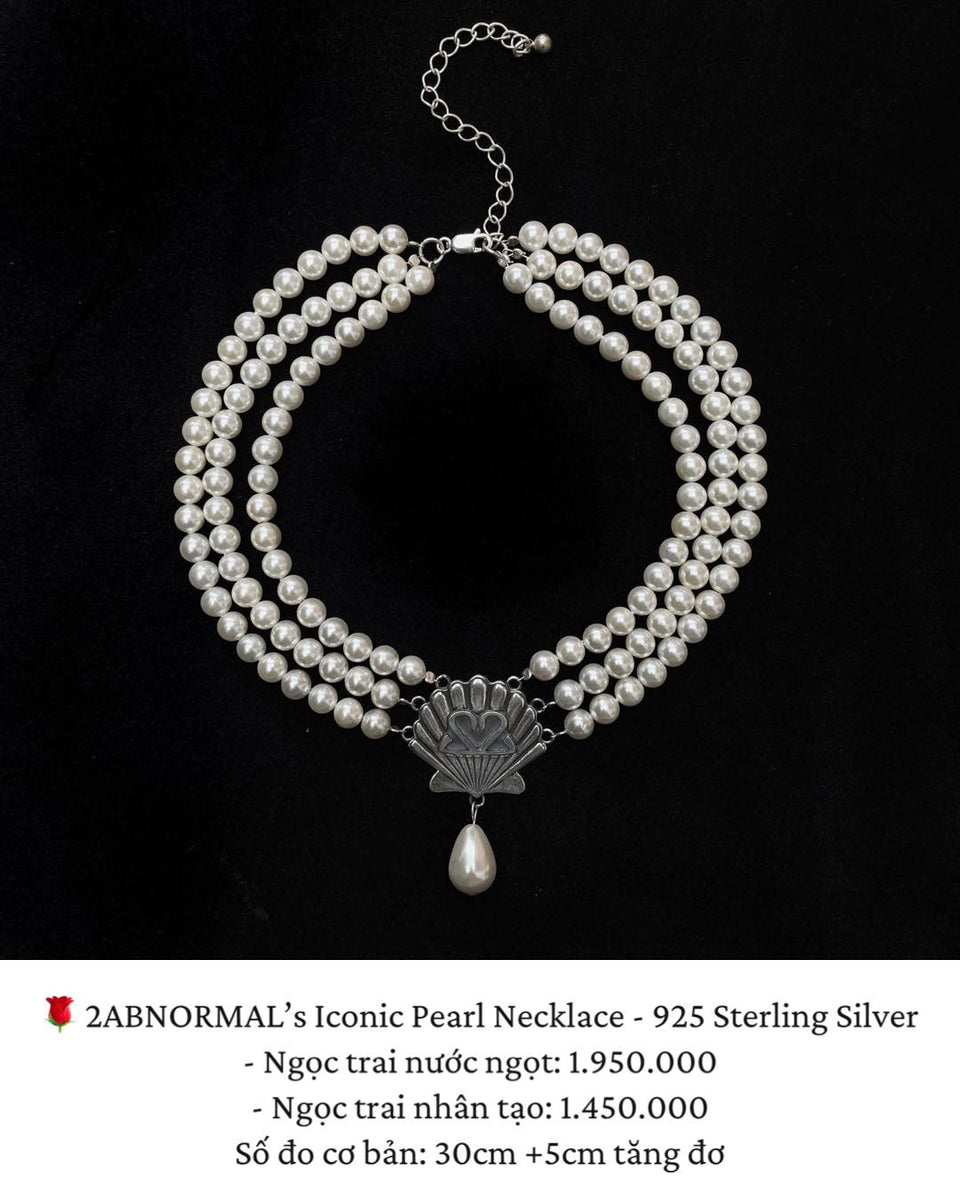 2AB's Iconic Pearl Necklace - 925 Sterling Silver – 2ABNORMAL