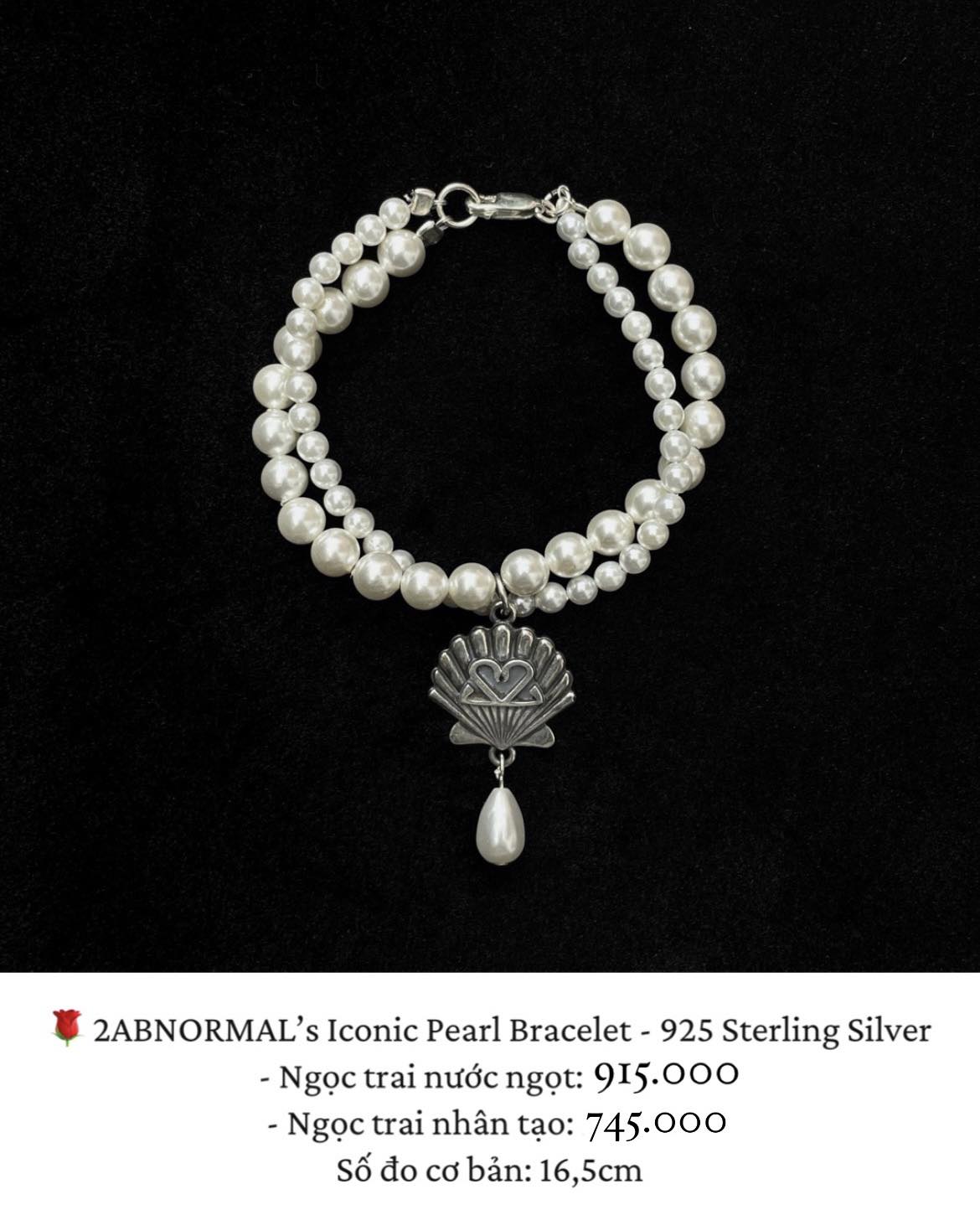 2AB's Iconic Pearl Bracelet - 925 Sterling Silver