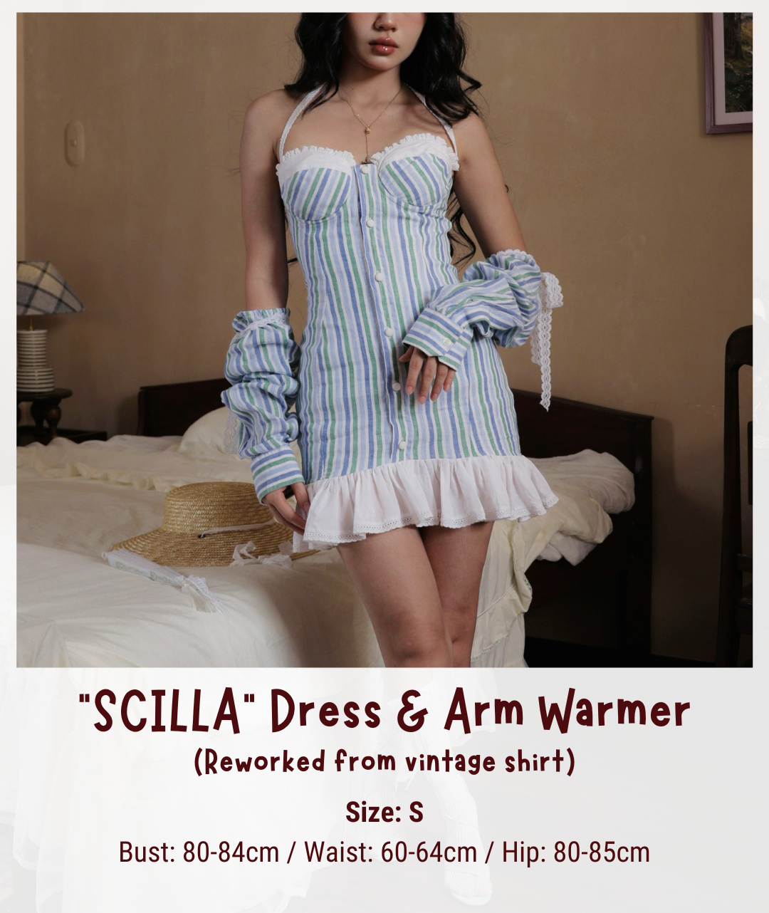 "SCILLA" DRESS & ARM WARMER