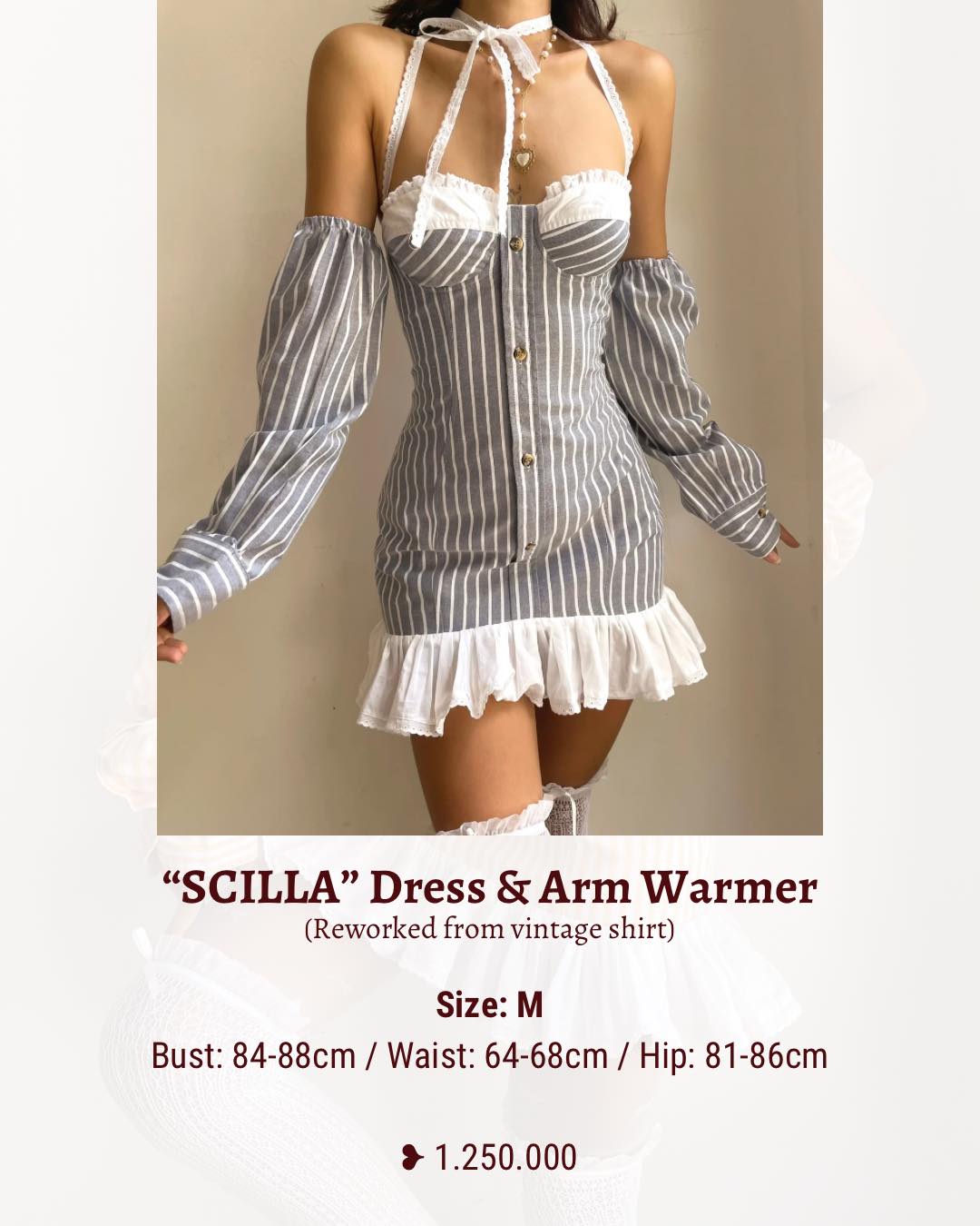 "SCILLA" DRESS & ARM WARMER