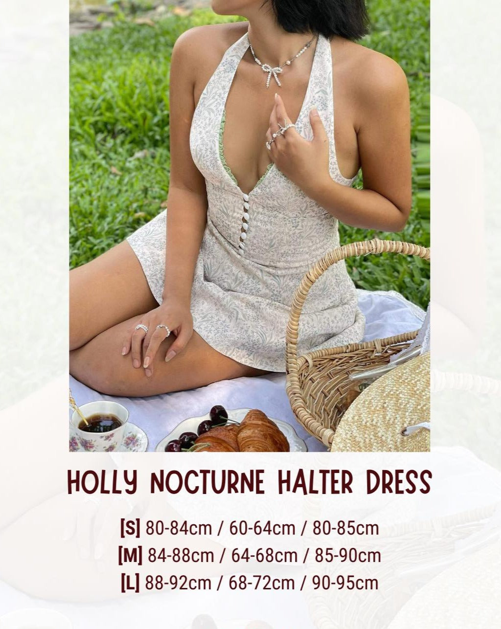 "HOLLY" HALTER DRESS & TOP IN NOCTURNE