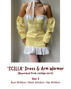 "SCILLA" DRESS & ARM WARMER