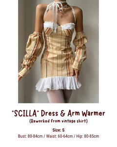 "SCILLA" DRESS & ARM WARMER