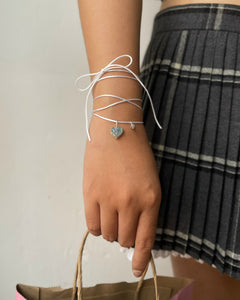 Aquamarine Silver Custom Bracelet