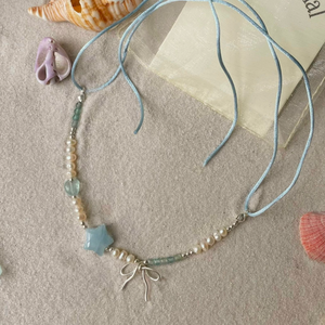 Summer Necklace with Natural Stone