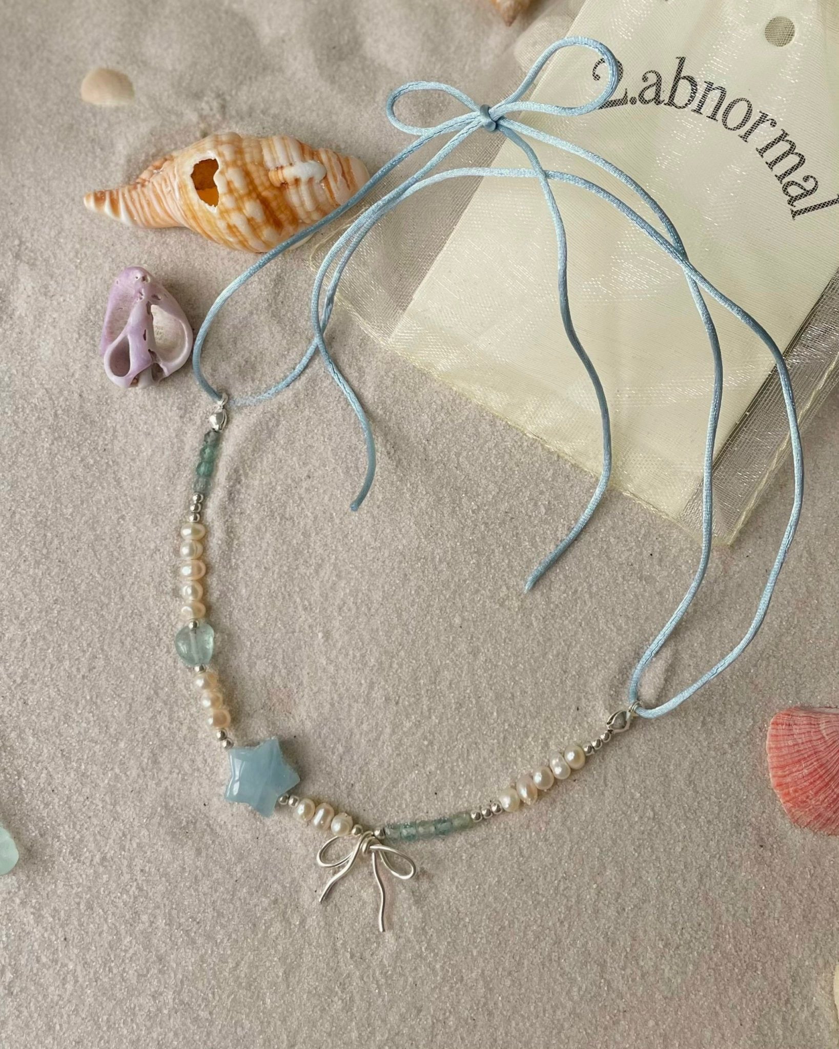 Summer Necklace with Natural Stone