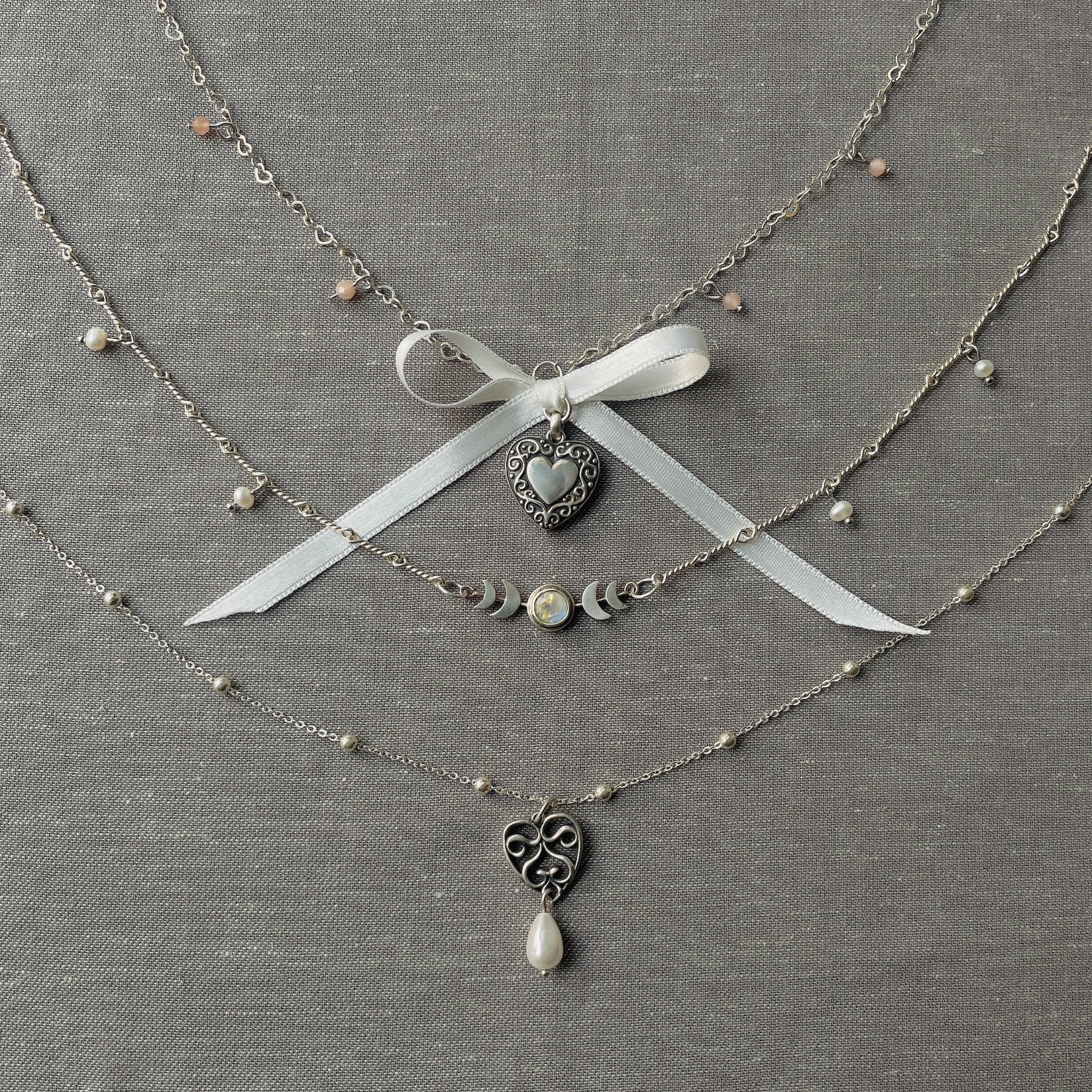 Handcrafted Silver Necklace ~