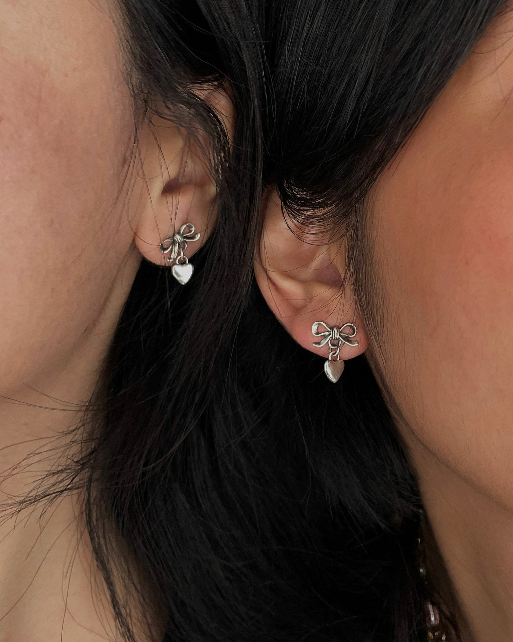 "Coquette" Mini 925 Silver Earrings