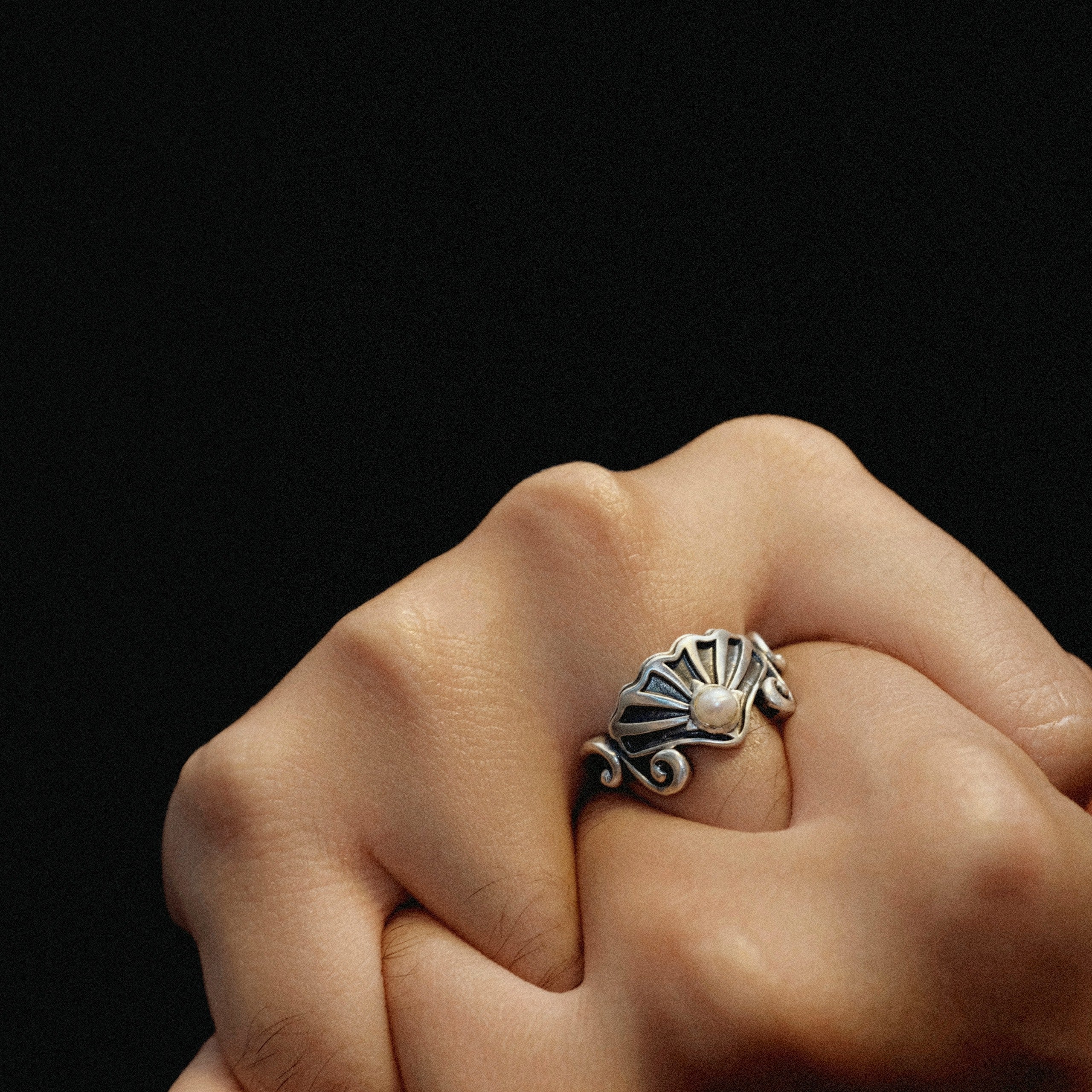 Muscheln Silver Ring