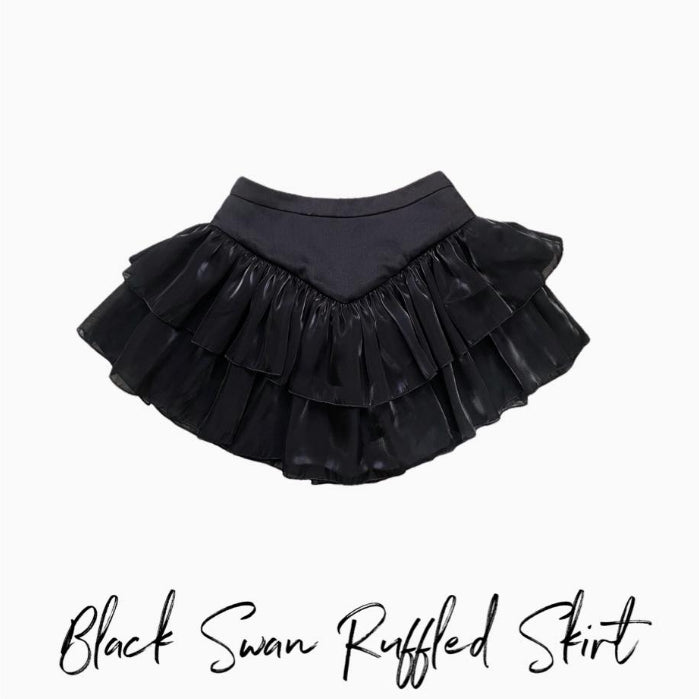 Black Swan Ruffled Skirt