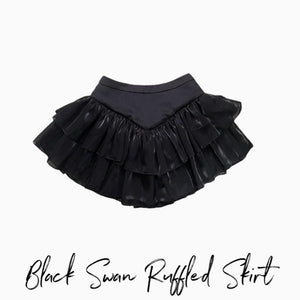 Black Swan Ruffled Skirt