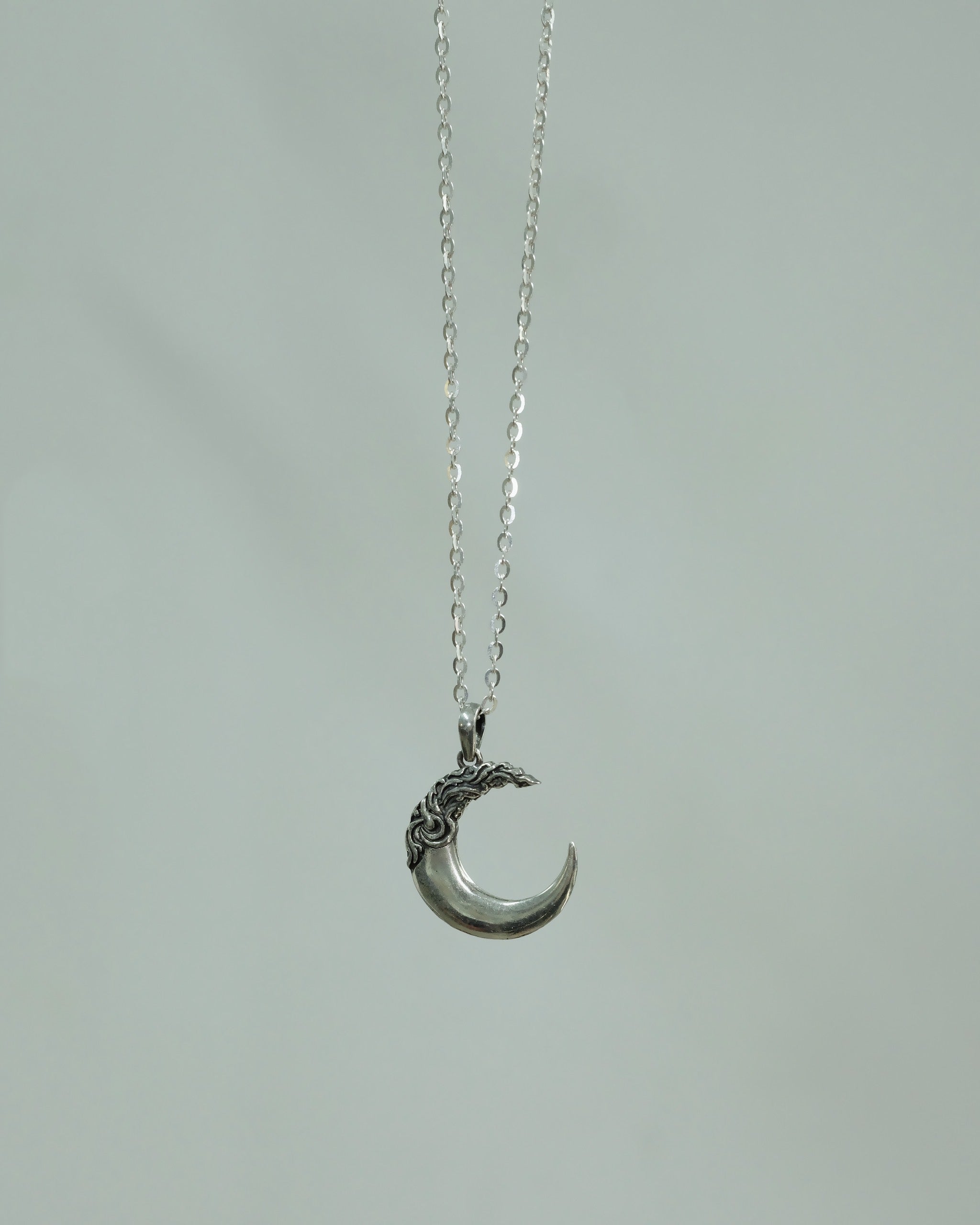 Moon Wave Silver Pendant