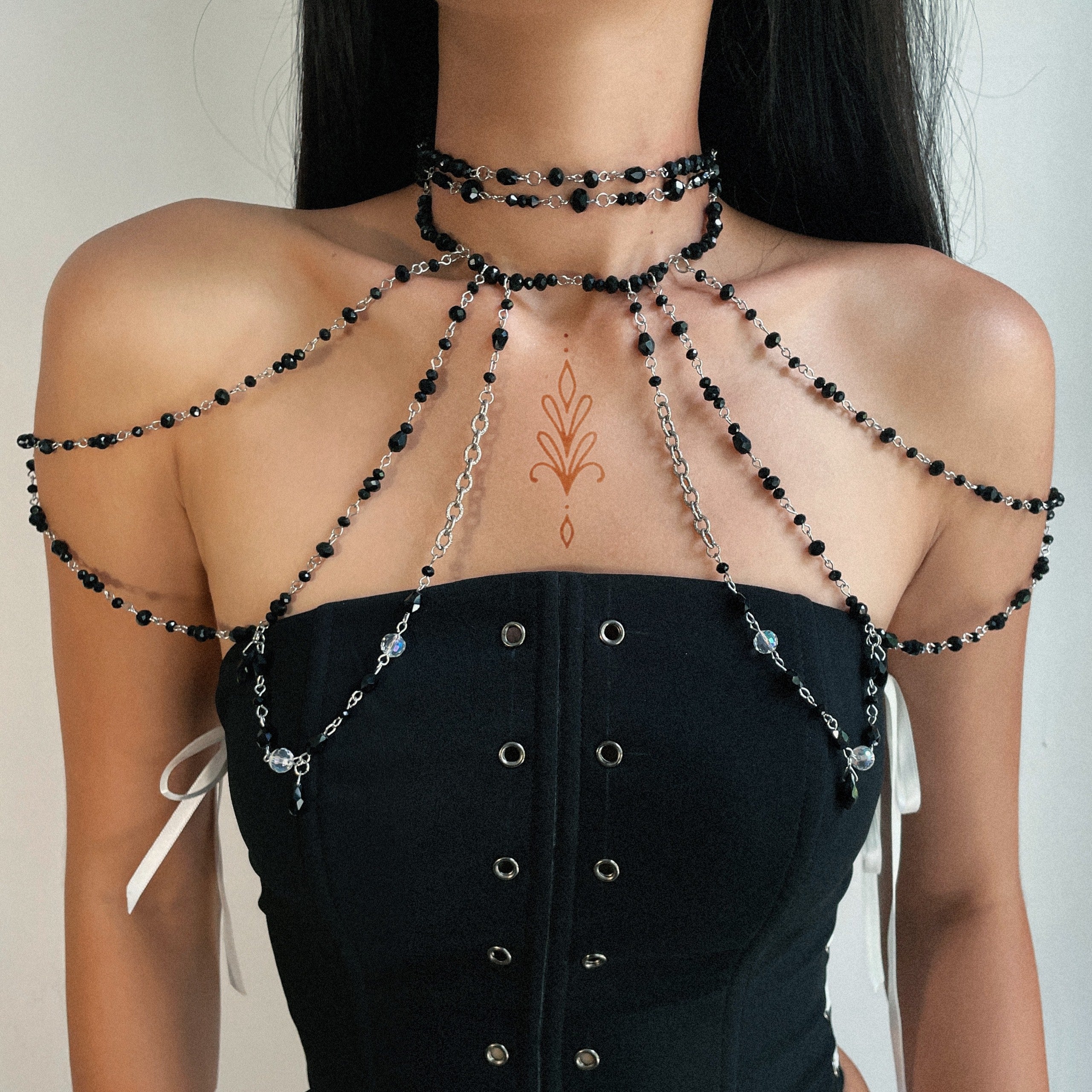 Black Crystal Body Jewelry