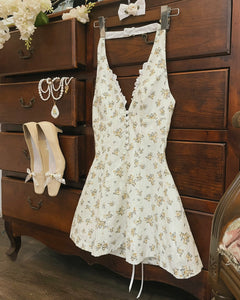 "HOLLY" HALTER DRESS IN MEADOW