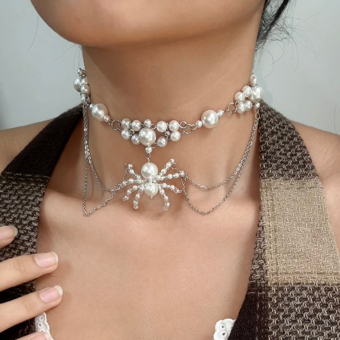 Handcrafted Spider Choker