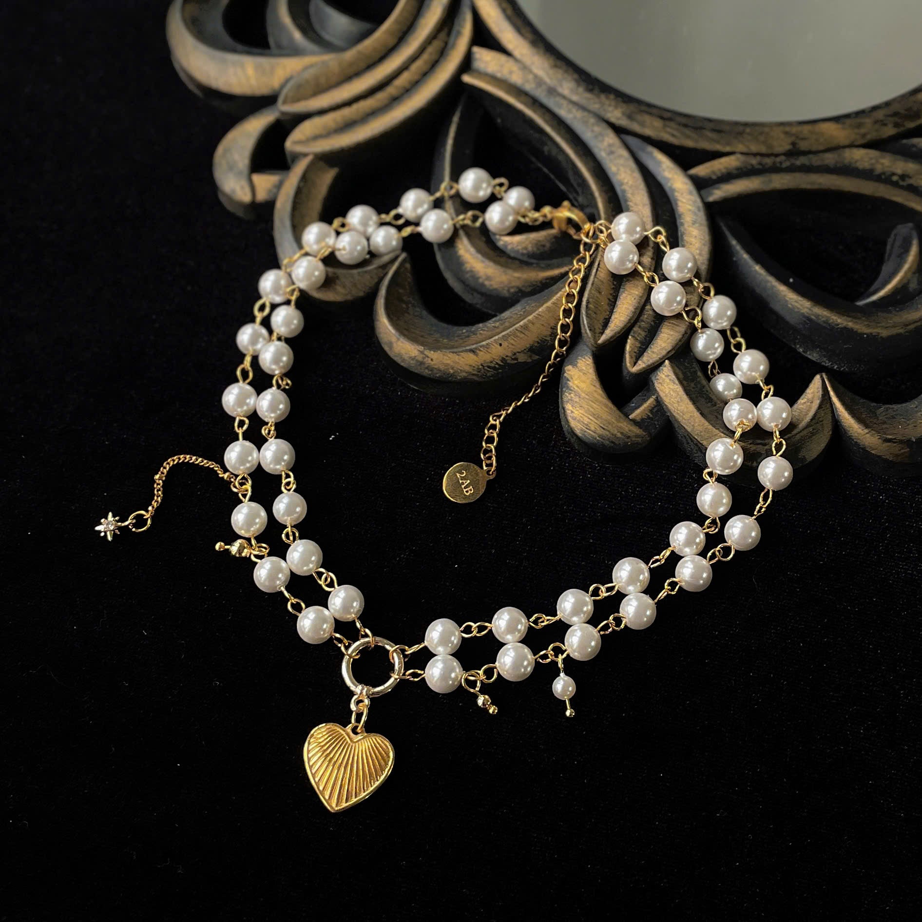 Handmade Layered Pearl Necklace