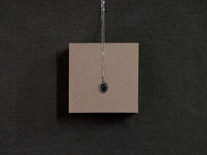 Black Opal Cabochon Silver Pendant